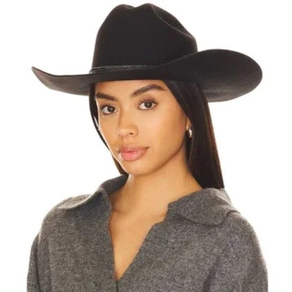 NWT Lack of Color The Ridge Black Felt Hat Size Small 55CM